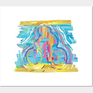 Vintage Cruiser Bike Accessories Gift for Women Posters and Art